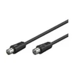 Wentronic Goobay 11563 antenos kabelis IEC ki&scaron;tukas/lizdas, 7,5 m, juodas