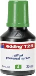 Pripildomas ra&scaron;alas Edding T 25 žalia 30 ml, skirtas suderinamiems Edding markeriams
