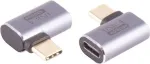 USB-C adapteris ShiverPeaks 14-05035, USB 4.0, 90&deg; stačiu kampu