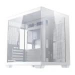 Kompiuterio korpusas DarkFlash B275 (baltas) mid-tower ATX suderinamas, priekinė sąsaja, grūdintas stiklas