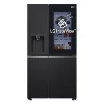 LG InstaView GSGV81EPLL side-by-side &scaron;aldytuvas, laisvai pastatomas, 635 L, juodas