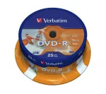 Verbatim 43538 tu&scaron;čias DVD-R 4,7 GB 25 vnt. ritėje