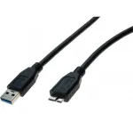 Hypertec 532474-HY USB laidas USB 3.2 Gen 1 (3.1 Gen 1) 1,8 m USB A Micro-USB B Juoda