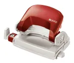 Leitz 5058 NeXXt skylmu&scaron;is, 2 skylės, 10 lapų, raudonas, plastikinis, 8 cm, 5.5 mm, A4