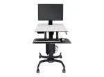 Ergotron WorkFit-C Single HD Sit-Stand Workstation &ndash; Mobilus vežimėlis su stovima/sėdima darbo vieta &ndash; Juoda, Pilka &ndash; 12,7 kg &ndash; 76,2 cm (30 inch) &ndash; VESA 75x75, 100x100, 200x100, 200x200 &ndash; 360&deg;