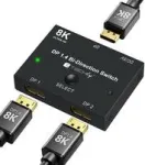 TECHLY IDATA-DP-2DP-8KT Bidirekcinis DisplayPort 1.4 jungiklis 8K 2-į-1-i&scaron; / 1-į-2-i&scaron; skirstytuvas