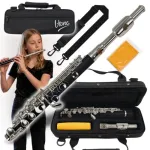 V-TONE PICCOLO 1 Pikolo fleita C tonacijoje, ABS derva, nikeliuotas sidabras galvutė, nikeliuoti klavi&scaron;ai, Boehm sistema, Split E, C pėdelė, studentinis modelis su kietu dėklu ir aksesuarais