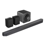 Samsung Q-Series HW-Q990H 11.1.4 kanalų garso juosta su belaidžiu žemųjų dažnių garsiakalbiu ir galiniais garsiakalbiais, juoda