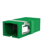 EFB Elektronik SC/APC Singlemode Simplex Fiber Optic Coupler, Green, Flange Mount