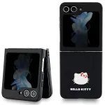 Hello Kitty HKHCZF5PGHDLMK Z Flip5 F731 Black Hardcase Metal Logo Kitty Head