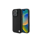 BMW Signature Collection Hardcase, skirta Apple iPhone 16 Pro Max 6,9 inch, autenti&scaron;ka oda, juoda, kar&scaron;to &scaron;tampavimo BMW logotipas, MagSafe