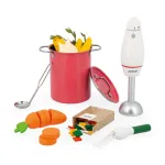 Janod Wooden Soup Cooking Set with Blender and Accessories 3+
