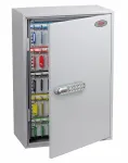 Phoenix Safe KC0605E raktų spinta &ndash; pilka &ndash; 300 kabliukų &ndash; elektroninis užraktas &ndash; 380 x 205 x 550 mm