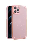iLike Apple iPhone 12 Pro Max Armor Glitter Case Pink