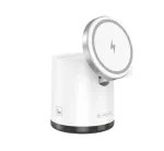 Jellico W22 4-in-1 Wireless Charger MagSafe 15W iPhone + 3W Apple Watch + AirPods + LED Lamp White