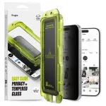 Ringke iPhone 17 Pro Ekrano apsauga Premium Easy Slide Privacy Grūdintas stiklas 9H su montavimo &scaron;ablonu (2 vnt.) Skaidrus