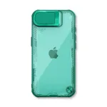 Nillkin Iceblade Prop Case su fotoaparato objektyvo dangteliu ir atraminėle, skirta iPhone 16e / 17e - Žalia