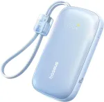 Baseus EnerFill FC21 Qpow 3 Ultra 10000mAh 45W Power Bank su nuimamais USB-C/Lightning laidais - mėlyna