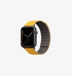 UNIQ Revix Reversibilus magnetinis dirželis, skirtas Apple Watch Series 1/2/3/4/5/6/7/8/9/SE/SE2/SE3/Ultra/Ultra 2/Ultra 3 42/44/45/49mm - Garstyčių/Khaki