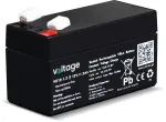 Voltage VE12-1.2 AGM baterija 12V 1,2Ah (6-9 metų tarnavimo laikas)