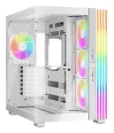 be quiet! Light Base 600 LX BGW68 Midi Tower kompiuterio dėžė, ATX, grūdinto stiklo &scaron;oninė sienelė, ARGB, USB-C, 360 mm radiatoriaus vieta, balta