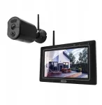 ABUS EasyLook BasicSet PPDF17000 vaizdo stebėjimo rinkinys, 7 colių monitorius + kamera, maitinamas i&scaron; elektros tinklo