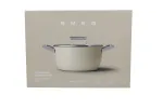 Smeg CSF2412CRM Puodas, 24 cm, Keraminė nelipni danga, Nerūdijančio plieno rankena, Matinė kreminė