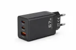 Voltage GaN Charger 67W sieninis įkroviklis, PD 3.0 / QC 3.0, 2x USB-C ir 1x USB-A, EU ki&scaron;tukas, juodas | Kur.lt