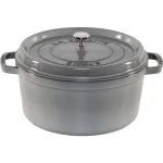 STAUB La Cocotte 28 cm apvalus ketaus puodas, grafito pilka