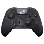 ASUS ROG Raikiri II Pro PC žaidimų valdiklis - trigubas režimas (USB-C, 2,4GHz RF, Bluetooth 5.0), OLED ekranas, 4 programuojami mygtukai, ESS DAC, juodas