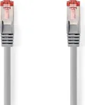 Nedis CAT6 S/FTP tinklo kabelis RJ45 ki&scaron;tukas į RJ45 ki&scaron;tuką 20 m apvalus LSZH pilkas