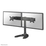 Neomounts FPMA-D700DD dviejų monitorių stalo stovas, judinamas, 19-30 colių (48,3-76,2 cm), 8 kg vienam ekranui, VESA 75x75-100x100, stovas/grommet tvirtinimas, juodas