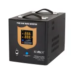 KEMOT PROsinus-2000 gryno sinusoidės UPS keitiklis 12V į 230V 2000VA/1200W su įkrovimo funkcija - juodos spalvos