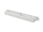 Lanberg 19 inch 1U kabelių tvarkyklė su dangteliu, A tipo, pilka