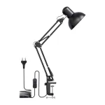 LEPRO 3100027-EU LED stalinė lempa su USB įkrovimo prievadu, 5 spalvų temperatūros, 7 ry&scaron;kumo lygiai, jutiklinis valdymas, laikmatis, lanksti kojelė, akių apsauga, juoda