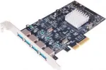 EXSYS EX-12004-2 PCI Express x4 adapterio plok&scaron;tė su 2x USB 3.2 Gen 2 Type-A ir 1 vidiniu USB 3.2 Gen 2 Type-A