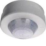 Hager EER513 360&deg; pavir&scaron;inio montavimo PIR judesio detektorius, 20 m diapazonas, IP55, baltas