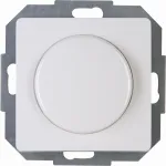 Kopp PARIS 843402085 mygtukinis perjungiklis su LED &scaron;viesos reguliatoriumi, arktinės baltos spalvos