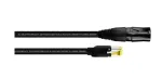 Cordial 15548 RJ45 tinklo kabelis, patch kabelis CAT 5e S/UTP 2,00 m juodas PUR apvalkalas 1 vnt.