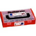 FixTainer - DUOPOWER & DUOSEAL + varžtai, sieninis kai&scaron;tis &scaron;viesiai pilkas/raudonas, 275 vnt.