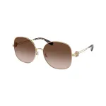 Tory Burch TY6112-334613 moteri&scaron;ki akiniai nuo saulės Butterfly Dark Havana Brown Gradient 56/16/140 mm