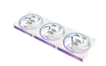 Zalman ZM-DF120R A3 White 120mm atbulinio oro srauto Daisy Chain ARGB ventiliatoriai, 3 vnt.