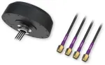 Teltonika PR1KC647 5G Combo MIMO mobilioji stogo SMA antena, 5G/LTE, 600-960/1400-6000 MHz, 4,7 dBi, 4x SMA ki&scaron;tukas, 3 m kabelis, IP67/IP69K