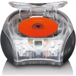 Ne&scaron;iojamas radijo CD grotuvas Lenco SCD-24TR &ndash; FM, 4W, LCD, teleskopinė antena, AC/DC, 6&times;C baterijos