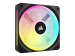 Corsair CO-9051001-WW iCUE LINK QX120 RGB korpuso ventiliatorius, 120 mm, PWM, su temperatūros davikliu, juodas
