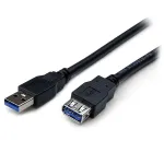 StarTech.com 2 m juodas SuperSpeed USB 3.0 prailginimo kabelis A-A (ki&scaron;tukas / lizdas)