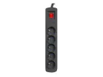 Maitinimo juosta Armac ARC5 Juoda 5 AC lizdai 250 V 5 m