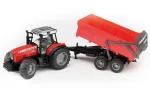 BRUDER Massey Ferguson 7480 su savivartiniu priekabu &ndash; žemės ūkio traktoriaus modelis