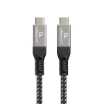 USB-C į USB-C laidas GEMBIRD CCBP-USB4-CMCM240 1,5 m, USB4 Gen 3x2, 40 Gbit/s, 240 W, juodas