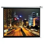 Elite Screens Spectrum Electric120V motorizuotas projekcinis ekranas 120 colių (3,05 m) 4:3, matomas plotas 244 x 183 cm, MaxWhite 1,1 stiprinimas, IR pultelis, baltas korpusas